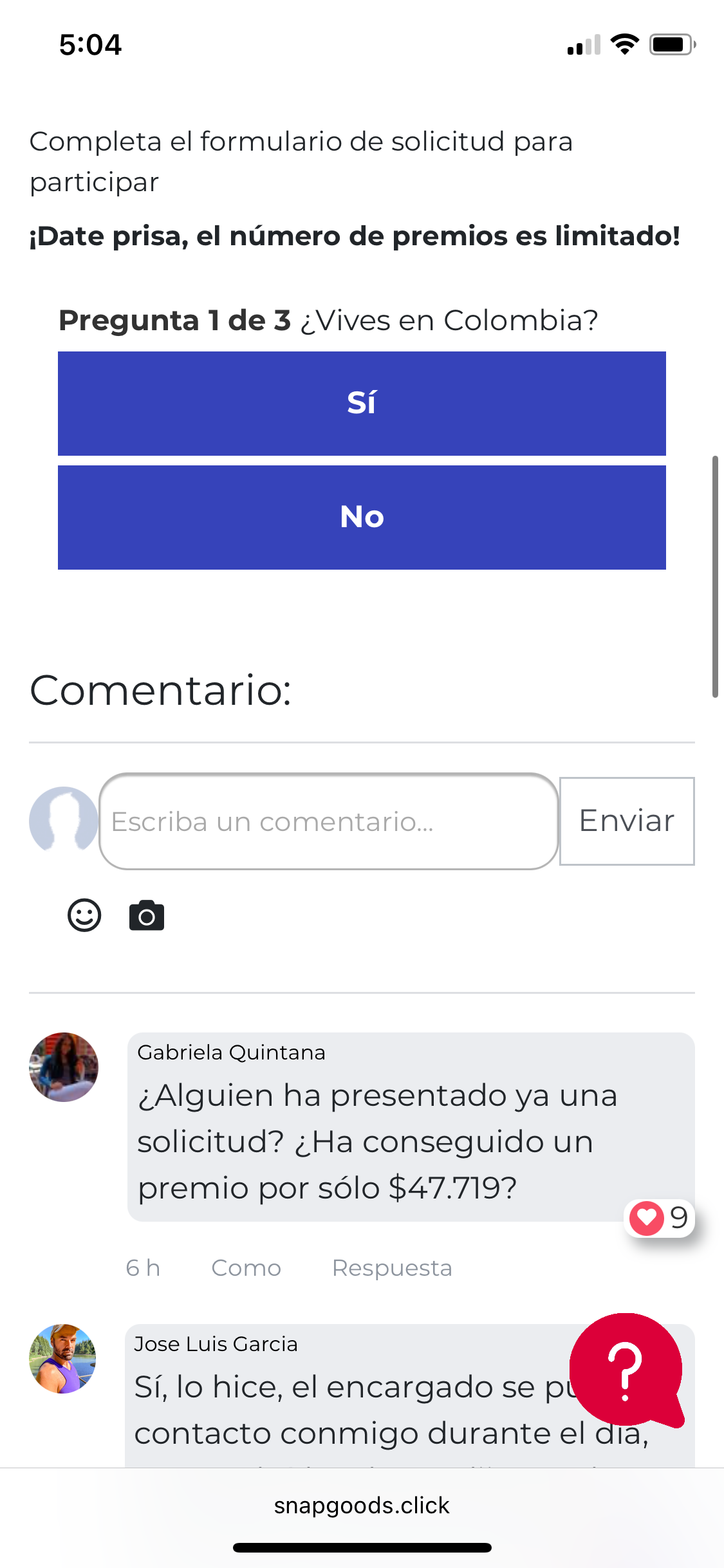 Detalles técnicos falsos del producto ofrecido