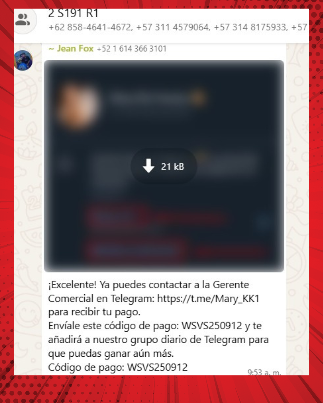 Solicitud de dinero para continuar con el trabajo