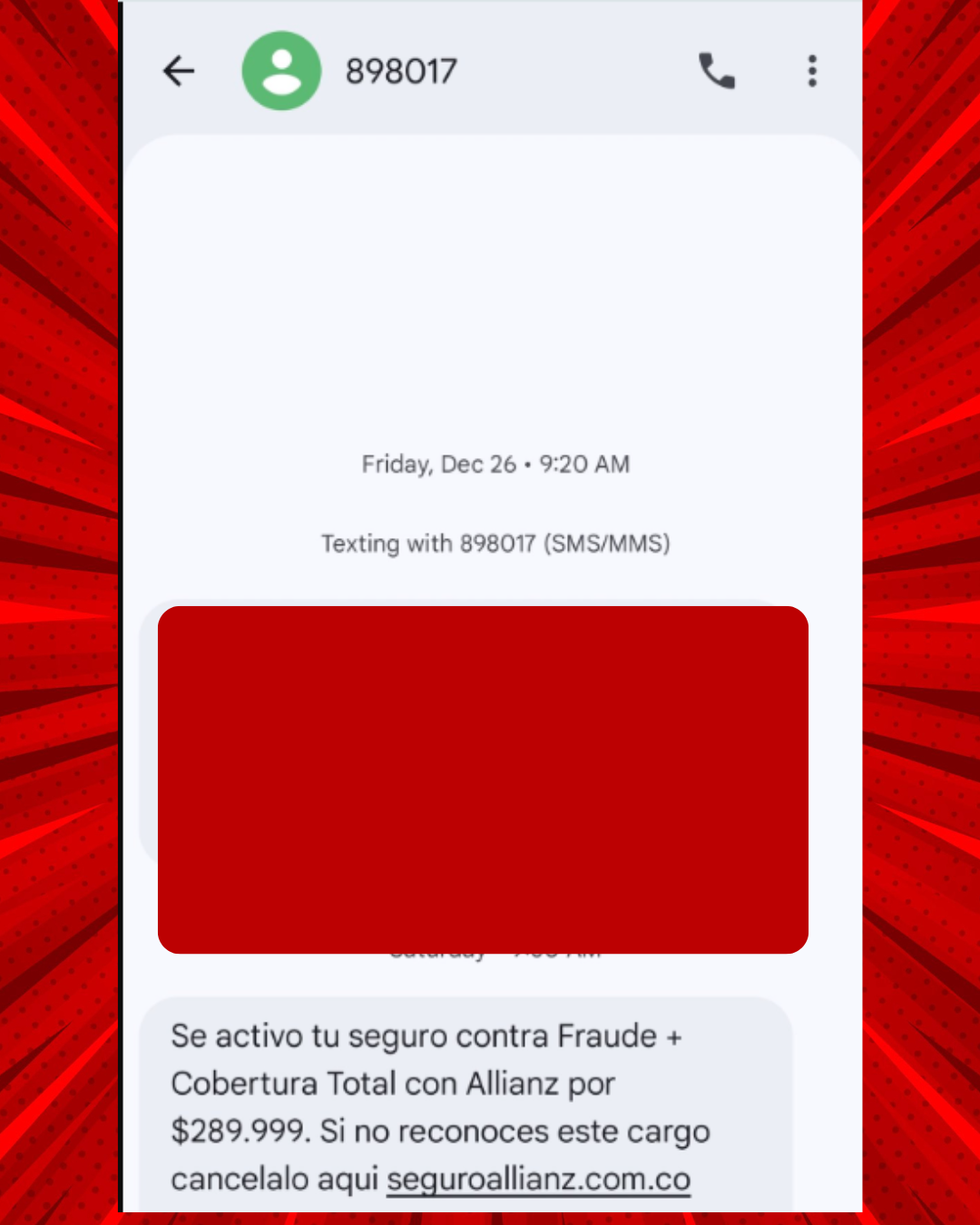 Captura del portal falso que suplanta a Bancolombia, solicitando documento, nombre, teléfono y correo electrónico.